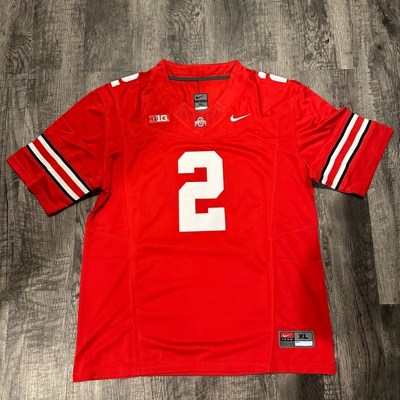 Caleb Downs Ohio State Buckeyes Red Jersey Men’s Size S-XXL - Picture 4 of 8